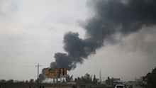 Fire erupts near presidential palace in Damascus