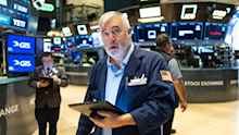 US opens mostly higher ahead of Powell speech