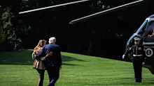 Trump and Melania arrive in US after UK trip